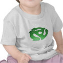 Green 3D 45 RPM Adapter t-shirts
