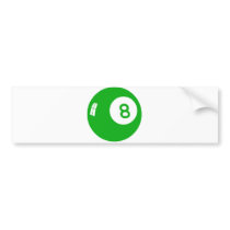 Green 8 Ball! Bumper Sticker