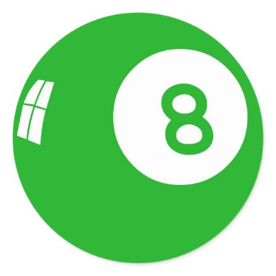 Green 8 Ball! Stickers by Groovynet