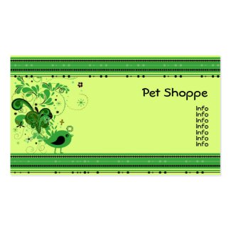 Green Abstract Bird profilecard