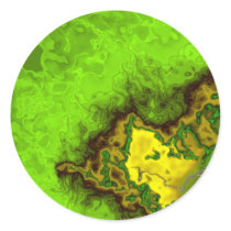 Green Abstract Blob Sticker