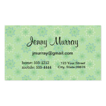 Green Abstract: Business Card (#BUS 018) business cards