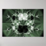 Green abstract composition #12 poster