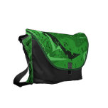 Green Abstract. Courier Bags