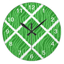 Green Abstract Design. Wallclocks