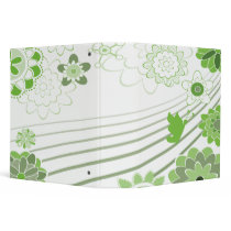 flowers, vector, designs, artsy, school, photo, personalize, pretty, green, butterfly, flora, nature, neutral, calm, summer, spring, poetry journal, dooni designs, abstract, Binder with custom graphic design