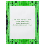green abstract flyers