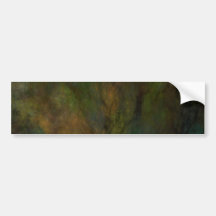 Green Abstract Fractal Background Bumper Sticker