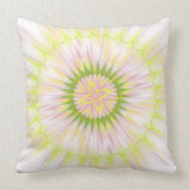 Green abstract fractal Pillow pillows