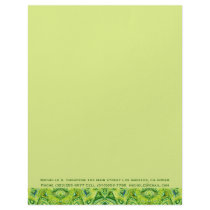 green abstract letterhead by DonnaGraysonAbstract green abstract letterhead