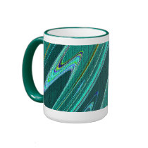 Green Abstract Mug
