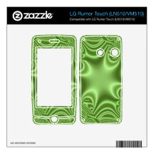 green abstract pattern LG rumor touch skins