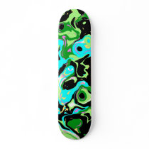 Green Abstract Skateboard Decks