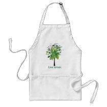 Green Abstract Tree Aprons
