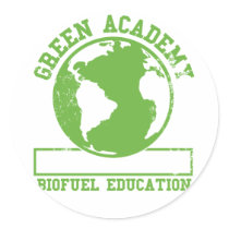 Green Academy Biofuel stickers by Zerotees Green Academy Biofuel stickers
