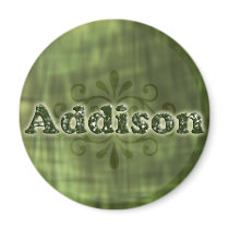 Green Addison Magnet