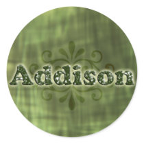 Green Addison Stickers