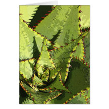 Green agave card