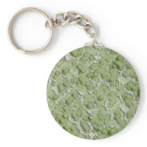 Green algae effect pattern. keychain