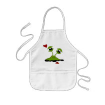 Green Alien Apron
