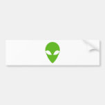 GREEN ALIEN BUMPER STICKERS