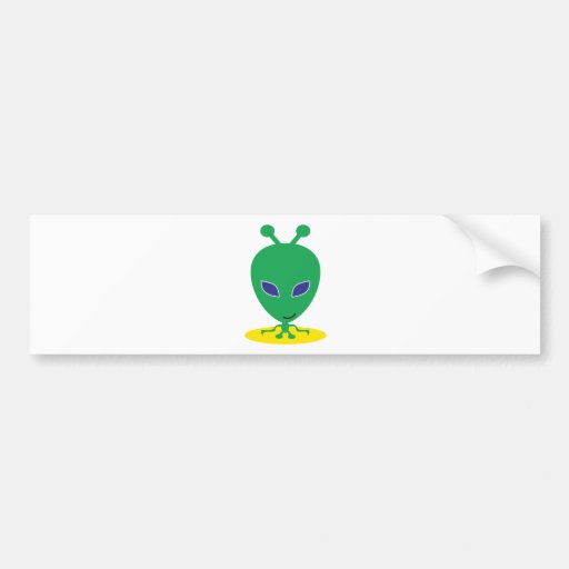 Green Alien Bumper Stickers