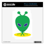 Green Alien Decals For The iPhone 3