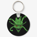 Green Alien Guy Keychain by Rb_barnes2 Green Alien Guy Keychain