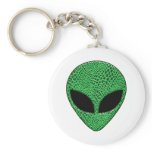 Green Alien Lizard Key Chain