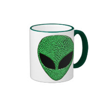 Green Alien Lizard Mug