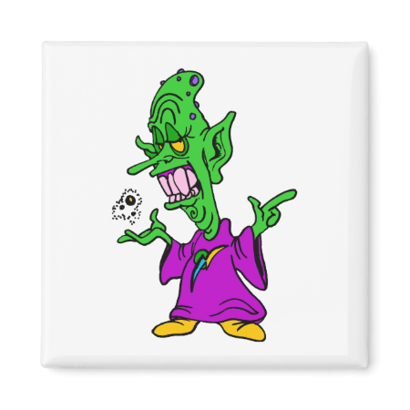 green alien wizard.png fridge magnet