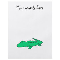 Green alligator flyers