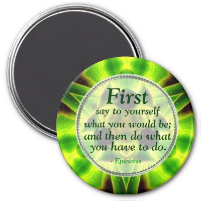 Green Aloe Identity Motivational Magnet magnet