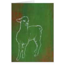 Green Alpaca cards