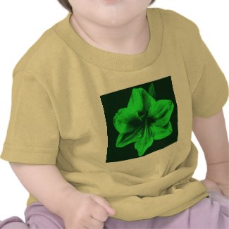 Green Amaryllis zazzle_shirt