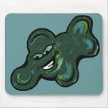 Green Amoeba Mousepads