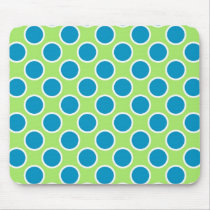 Green and Aqua Dots mousepads