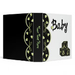 Green and Black ABC Baby 3 Ring Binder
