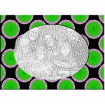 green and black circles photo frame photo sculptures by DonnasPhotoFrames green and black circles photo frame photo sculptures