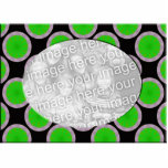 green and black circles photo frame photo cut out