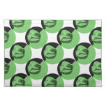 Green and Black Circular Abstract on the Diagonal placemats