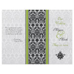 wedding packet, damask, damask wedding program,