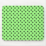 Green and black Dots Mousepad