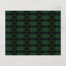 Green and black floral pattern. custom flyer