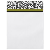 Green and Black Floral Pattern Personalized Flyer