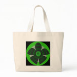 green and black flower bags