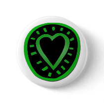 Green and black Heart -1- buttons