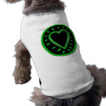 Green and black Heart -1- Pet Clothes