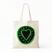 Green and black Heart -1- bags