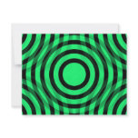 green_and_black_interlocking_concentric_circles personalized announcement